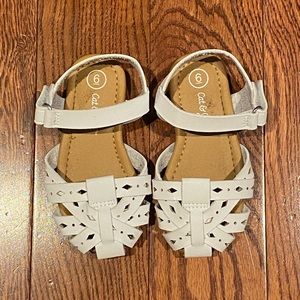 White Cat & Jack Toddler Girl Sandals